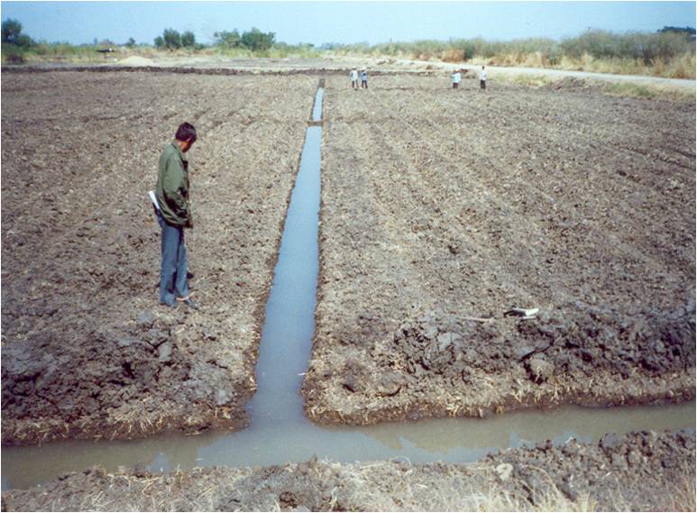 Supply water through ditches