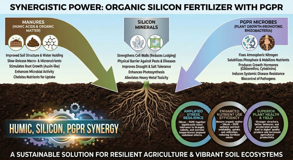 Humic-Silicon-PGPR Organic fertilizer