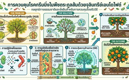 ประโยชน์ของเอนโดไฟท์กับโรคกรีนนิ่งในส้ม