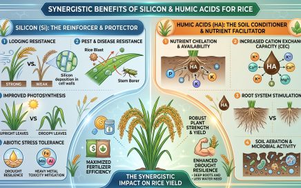 Synergy of Silicon and Humic Acids for Rice